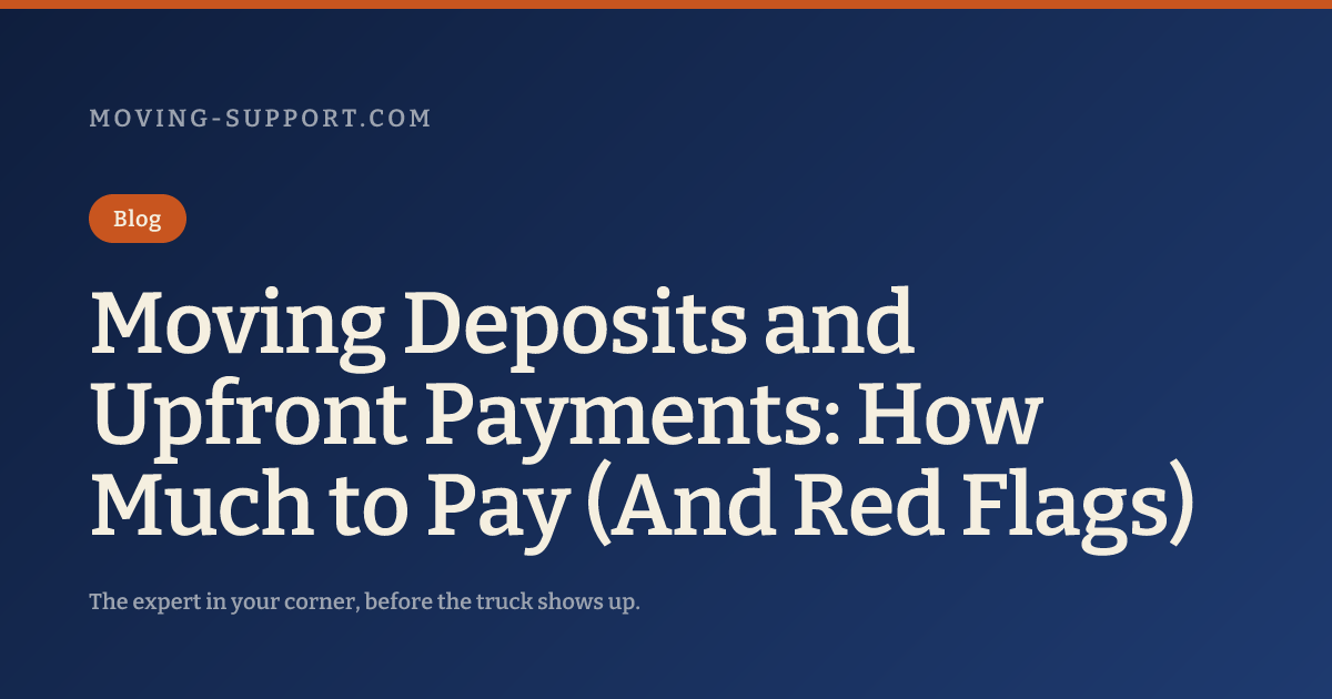 Moving Deposits and Upfront Payments: How Much to Pay (And Red Flags ...